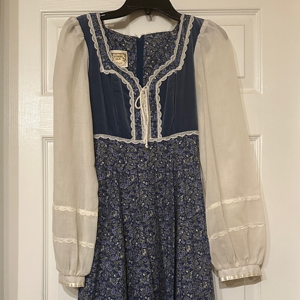 1970's Gunne Sax by Jessica McClintock Maxi Hippie Prairie Dress - Picture 6 of 13